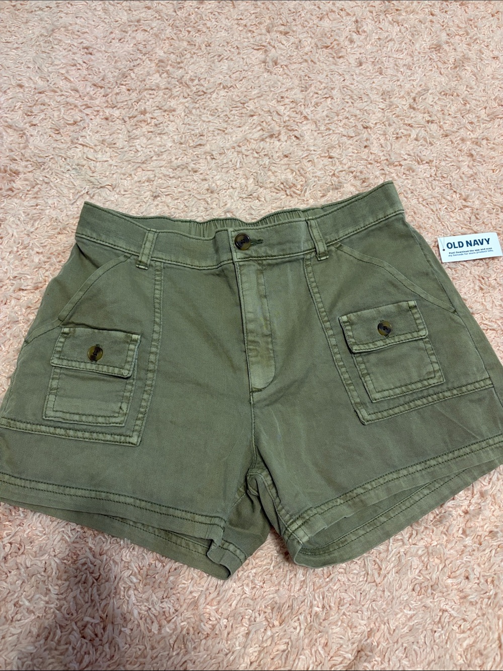 NWT Old Navy Utility Short Birchlef Green Girls XL (14-16)
